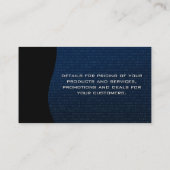 Sicherheitsschild-Grafik | Technisches Logo Visitenkarte (Rückseite)