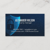 Sicherheitsschild | Netzschutz | Code Visitenkarte (Rückseite)