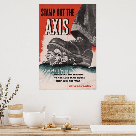 Sicherheitsschuhe Poster (Küche)