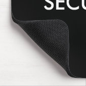 SICHERHEITSschwarzes/-WEISS Mousepad (Ecke)