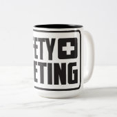 Sicherheitssitzungs-Tasse Zweifarbige Tasse (VorderseiteRechts)
