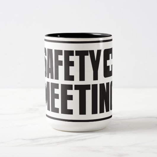 Sicherheitssitzungs-Tasse Zweifarbige Tasse (Mittel)