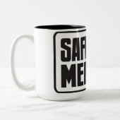 Sicherheitssitzungs-Tasse Zweifarbige Tasse (Links)
