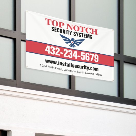 Sicherheitssysteme Banner (Äußeres Gebäude)