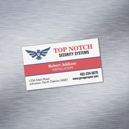 Sicherheitssysteme Magnetische Visitenkarte (Beispiel)