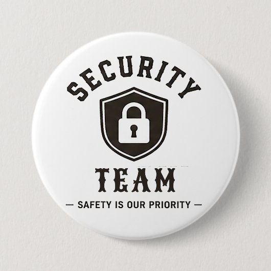 🛡️ Sicherheitsteam Professionelles Personal 🛡️ Button (Vorderseite)