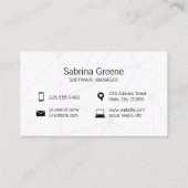 Sicherheitstechnik | Moderne Software Visitenkarte (Rückseite)