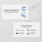 Sicherheitstechnik | Netzwerk Visitenkarte (Vorne/Hinten)