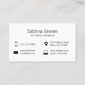 Sicherheitstechnik Visitenkarte (Rückseite)