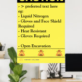 Sicherheitsüberwachung für kundenspezifische Bauma Poster (Heimbüro)