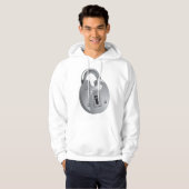 Sicherheitsvorhängeschloss Herren Hoodie (Vorne ganz)