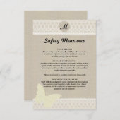 Sicherheitsvorkehrungen für das Bruch- und Spitzen Begleitkarte (Vorne/Hinten)