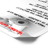 Sicherheitsvorschriften für Feuerwaffen Poster (Ecke)