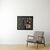 Sicherheitsvorschriften für Schulbusse Wandteppich (Beispiel (Horizontal))