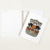 Sicherheitswache-Halloween-Shirt mit schwarzen Kat Planer (Anzeige)