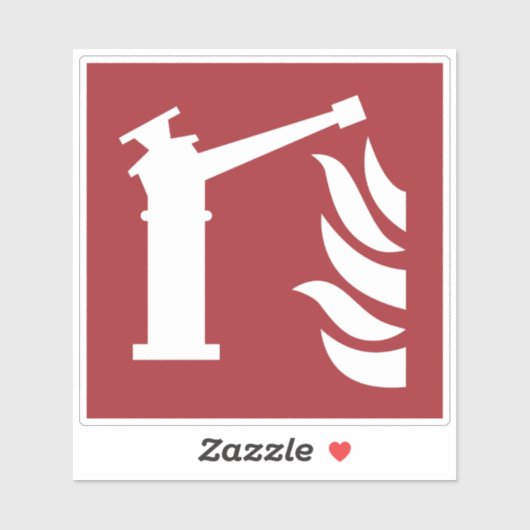 Sicherheitszeichen der Feuerwache Aufkleber (Blatt)