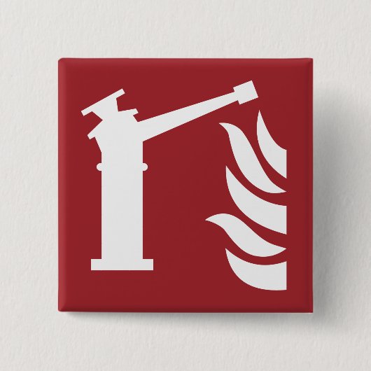 Sicherheitszeichen der Feuerwache Button (Vorderseite)