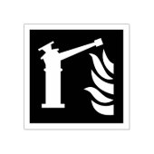 Sicherheitszeichen der Feuerwache Gummistempel (Prägung)