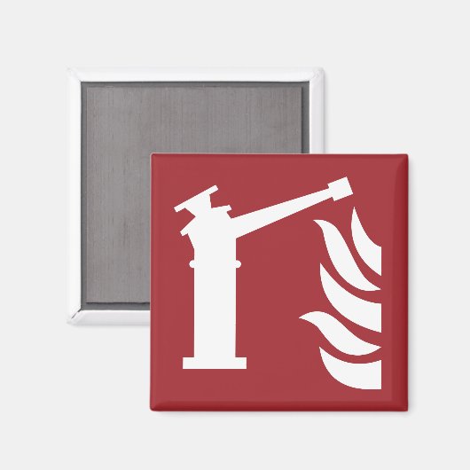 Sicherheitszeichen der Feuerwache Magnet (Vorderseite/Rückseite)