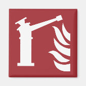 Sicherheitszeichen der Feuerwache Magnet (Vorne)