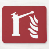 Sicherheitszeichen der Feuerwache Mousepad (Vorne)