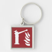 Sicherheitszeichen der Feuerwache Schlüsselanhänger (Vorne)