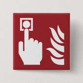Sicherheitszeichen für den Feuermelder Button (Vorderseite)
