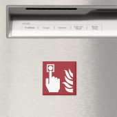 Sicherheitszeichen für den Feuermelder Magnet (In Situ (Geschirrspüler))