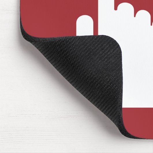 Sicherheitszeichen für den Feuermelder Mousepad (Ecke)