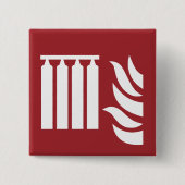 Sicherheitszeichen für fest eingebaute Feuerlöschb Button (Vorderseite)