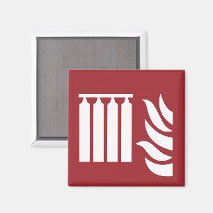 Sicherheitszeichen für fest eingebaute Feuerlöschb Magnet