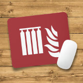 Sicherheitszeichen für fest eingebaute Feuerlöschb Mousepad