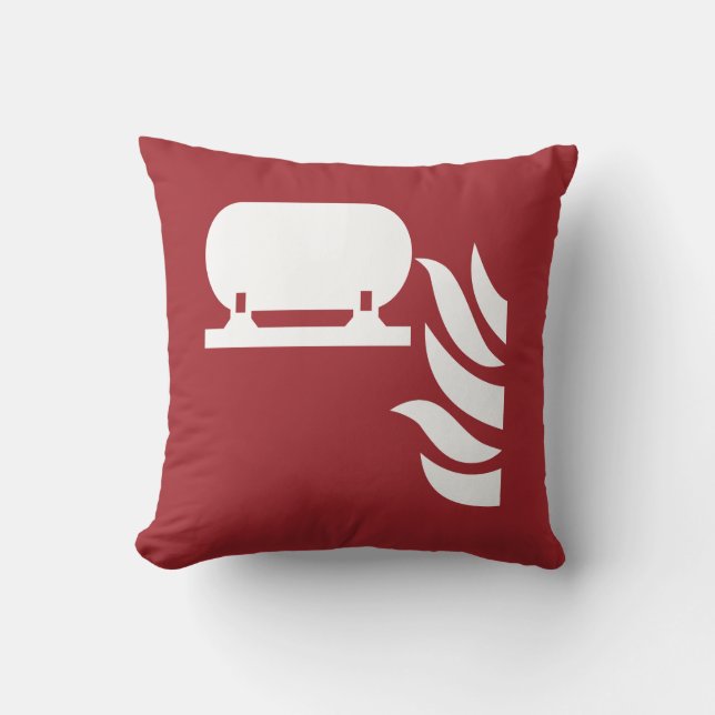 Sicherheitszeichen für fest eingebaute Feuerlösche Kissen (Vorderseite)