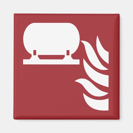 Sicherheitszeichen für fest eingebaute Feuerlösche Magnet (Vorne)