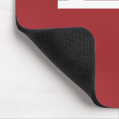 Sicherheitszeichen für fest eingebaute Feuerlösche Mousepad (Ecke)