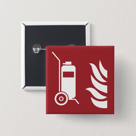 Sicherheitszeichen für Feuerlöscher auf Rädern Button (Vorne & Hinten)