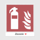 Sicherheitszeichen für Feuerlöscher Aufkleber (Blatt)