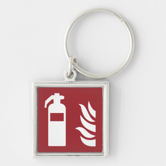 Sicherheitszeichen für Feuerlöscher Schlüsselanhänger (Vorne)