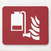 Sicherheitszeichen für tragbare Fotolatteratoren Mousepad (Vorne)