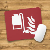 Sicherheitszeichen für tragbare Fotolatteratoren Mousepad