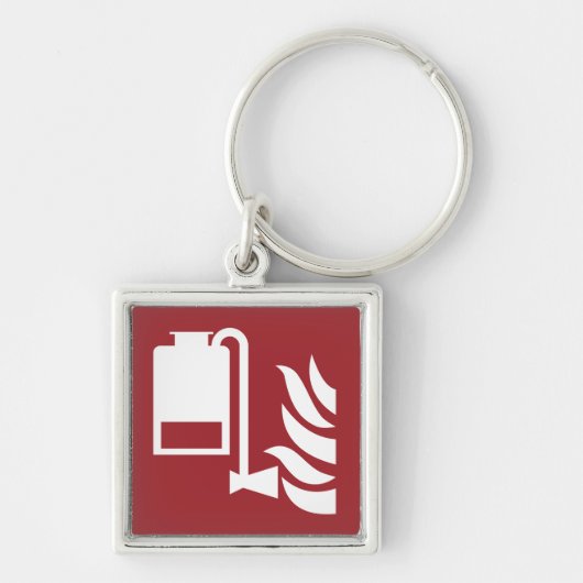 Sicherheitszeichen für tragbare Fotolatteratoren Schlüsselanhänger (Vorne)