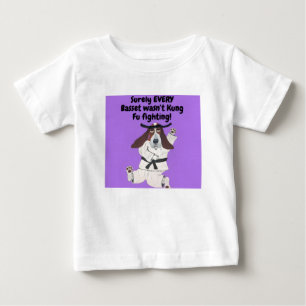 Sicherlich hat nicht JEDER Basset Kung Fu gekämpft Baby T-shirt