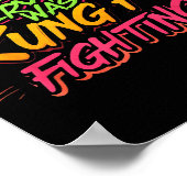 Sicherlich kämpfte nicht jeder Kung Fu Poster (Ecke)