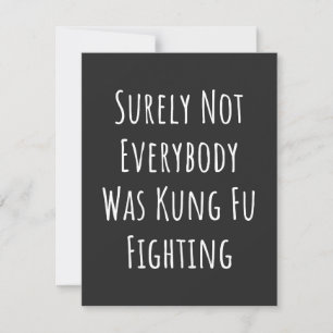 Sicherlich kämpften nicht alle gegen Kung Fu