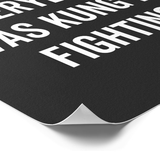 Sicherlich kämpften nicht alle gegen Kung Fu Poster (Ecke)