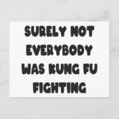 Sicherlich kämpften nicht alle gegen Kung Fu Postkarte (Vorderseite)