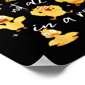 Sicherlich nicht alles in einer Row Funny Duck Men Poster (Ecke)