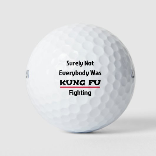 Sicherlich waren nicht alle KUNG FU-Kämpfer Golfball (Vorderseite)