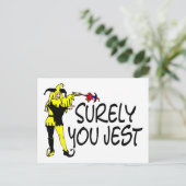 Sicherlich You Jest Jester Postkarte (Stehend Vorderseite)