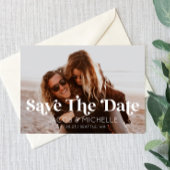 Sichern des Fotos für das Retro-Mindestbild Einladung